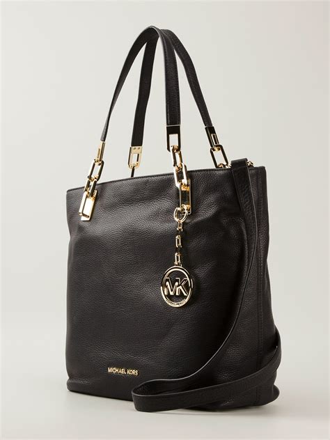 black shoulder purse michael kors|michael kors black shoulder handbags.